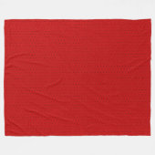 Couverture Polaire Elégant rouge Faux cuir look Vintage (Devant (Horizontal))