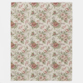 Couverture Polaire Élégant Rustic Farmhouse Chic Soft Floral Designs (Devant)