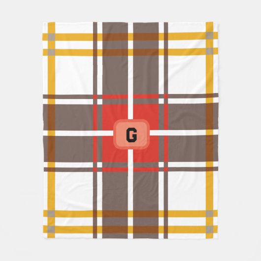 Couverture Polaire Élégant Rustique Coloré Plaid (Devant)