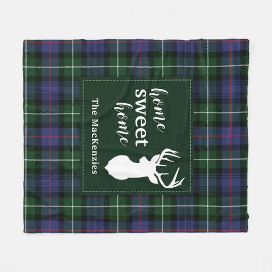 Couverture Polaire Élégant Rustique MacKenzie Plaid Tartan (Devant (Horizontal))