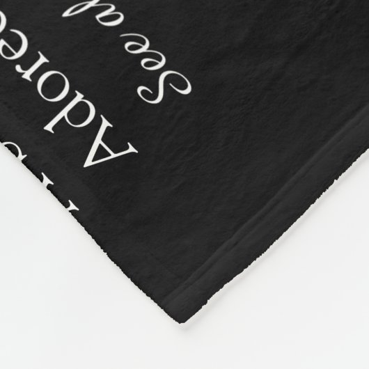 Couverture Polaire Élégant script Red Love Heart Personnalisé (Coin)