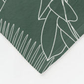 Couverture Polaire Elegant seamless pattern with green hand drawn lin (Coin)