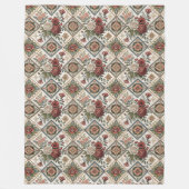 Couverture Polaire Elégant Shabby Chic Blanket Roses Rouges Motifs en (Devant)