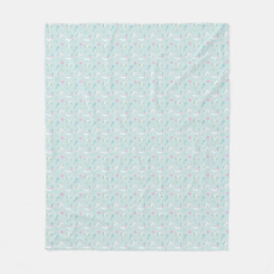 Couverture Polaire Élégant Spa avec design rose Bleu