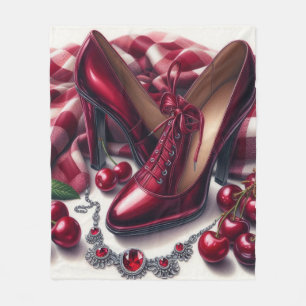 Couverture Polaire Élégant talons rouges hauts avec cerise
