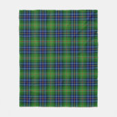 Couverture Polaire Élégant Tartan vert Plaid (Devant)