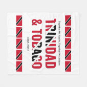 Couverture Polaire Élégant TRINIDAD TOBAGO (Devant (Horizontal))