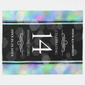 Couverture Polaire Élégante 14ème anniversaire du Mariage Opal (Devant (Horizontal))