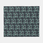 Couverture Polaire Elégante aquarelle eucalyptus (Devant (Horizontal))