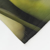 Couverture Polaire Élégante bande de tulipes blanches dans un jardin (Coin)