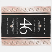 Couverture Polaire Élégante célébration du 46e anniversaire du Mariag (Devant (Horizontal))