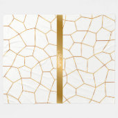 Couverture Polaire Élégante collection de verre blanc doré moderne (Devant (Horizontal))