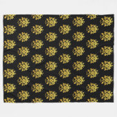 Couverture Polaire Elégante Collection Florale Luxe Populaire (Devant (Horizontal))