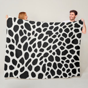 Couverture Polaire Elégante collection populaire de luxe Leopard blan