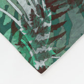 Couverture Polaire Élégante Fermes vert émeraude foncé moderne (Coin)