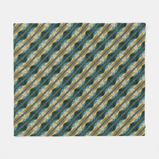 Couverture Polaire Elégante feuille de automne Art Abstrait, Motif ra (Devant (Horizontal))