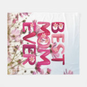 Couverture Polaire Élégante mère moderne de la meilleure maman jamais (Devant (Horizontal))