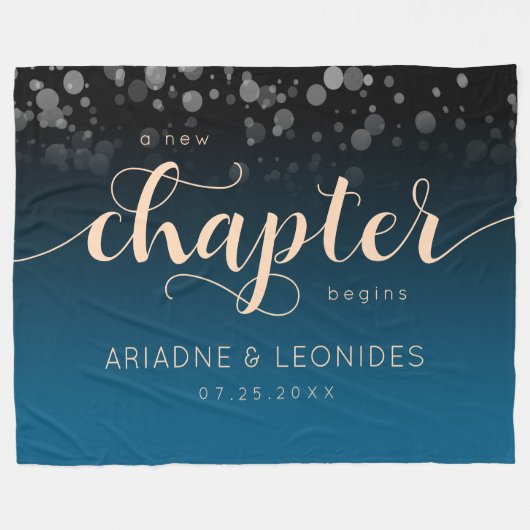 Couverture Polaire Elégante Pêche Océanique Bleu Mariage Un Nouveau C (Devant (Horizontal))