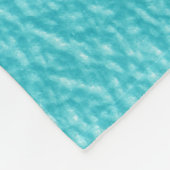 Couverture Polaire Élégante texture en cuir turquoise (Coin)