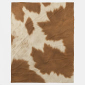 Couverture Polaire Elégante Vache Faux Cuir Collection tendance (Devant)