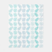 Couverture Polaire Élégante verdure Botanique Tropical Feuille Motif (Devant)