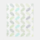 Couverture Polaire Élégante verdure Botanique Tropical Feuille Motif (Devant)