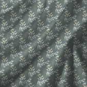 Couverture Polaire Élégants Feuilles Botaniques Sur Tissu Tissé