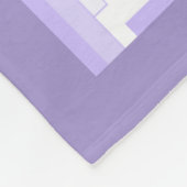 Couverture Polaire Elément Art déco en blanc & violet Fleece Blanket (Coin)