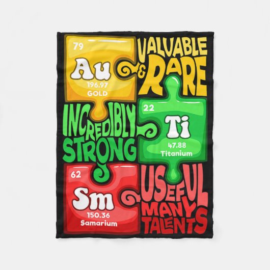 Couverture Polaire Élément chimique de l'autisme (Devant)
