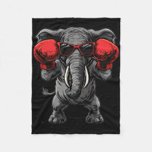 Couverture Polaire Élément de boxe avec gants de boxe Kickboxing Drôl