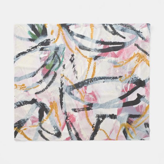 Couverture Polaire Élément de conception de peinture acrylique (Devant (Horizontal))