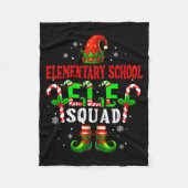 Couverture Polaire Elementary School Elf Squad Xmas Elf Hat Scute Ss (Devant)