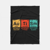 Couverture Polaire Éléments autistes Tableau périodique Sensibilisati (Devant)