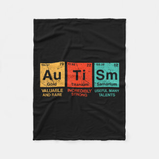 Couverture Polaire Éléments autistes Tableau périodique Sensibilisati