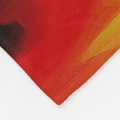 Couverture Polaire Eléments Chauds Et Froids Acrylique Verser Abstrai (Coin)