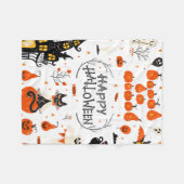 Couverture Polaire Eléments de design Halloween. Cliparts d'Halloween (Devant (Horizontal))