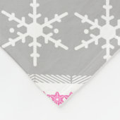 Couverture Polaire Eléments de Noël sans couture flocon géométrique (Coin)