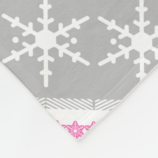 Couverture Polaire Eléments de Noël sans couture flocon géométrique (Coin)