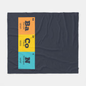 Couverture Polaire Éléments de tableau périodique Bacon (Devant (Horizontal))