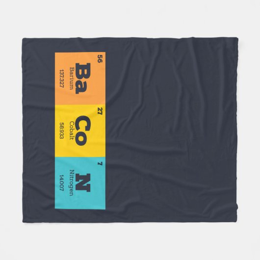 Couverture Polaire Éléments de tableau périodique Bacon (Devant (Horizontal))