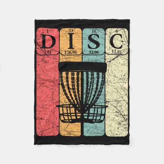 Couverture Polaire Éléments de tableau périodique de Disc Golf Frolf  (Devant)