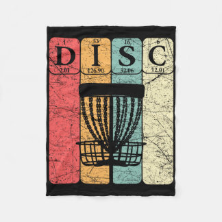 Couverture Polaire Éléments de tableau périodique de golf sur disque