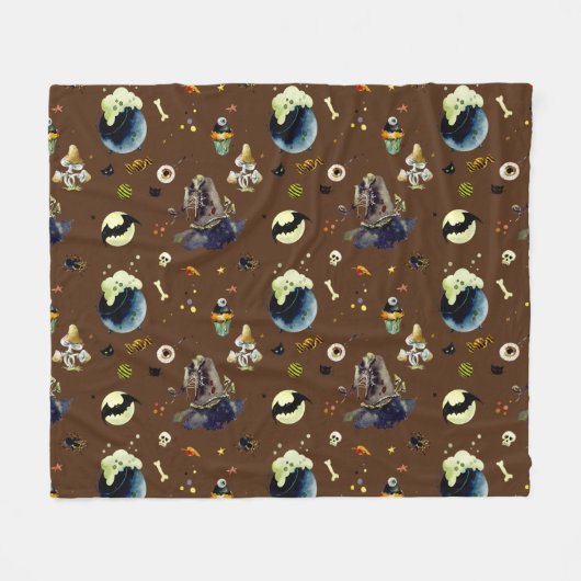 Couverture Polaire Éléments Halloween (Devant (Horizontal))