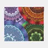 Couverture Polaire Eléments Mandalas Fleece Blanket (Devant (Horizontal))
