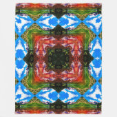 Couverture Polaire Eléments tribaux indiens Shaman Mandala Quilt (Devant)