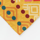 Couverture Polaire Éléments tribaux, motif polyvalent et transparent. (Coin)