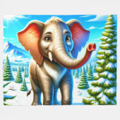 Couverture Polaire Eléphant (Devant (Horizontal))