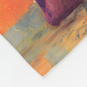 Couverture Polaire Eléphant arc-en-ciel Abstrait (Coin)