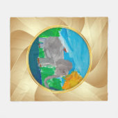 Couverture Polaire Eléphant "Art par Enfants" (Devant (Horizontal))