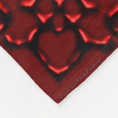 Couverture Polaire Eléphant au henné (rouge/rose) (Coin)